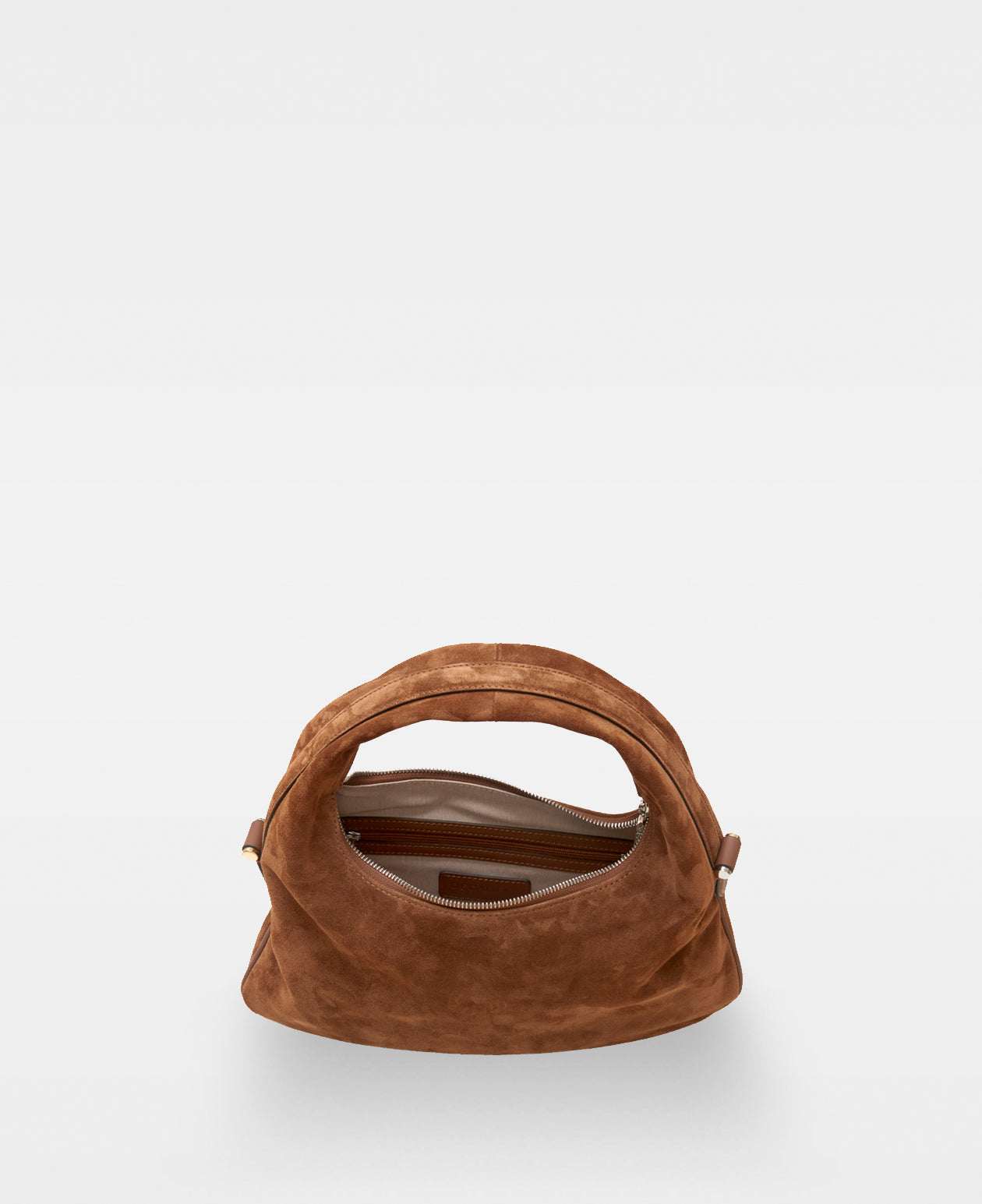 TRACY small shoulder bag - Suede Cognac
