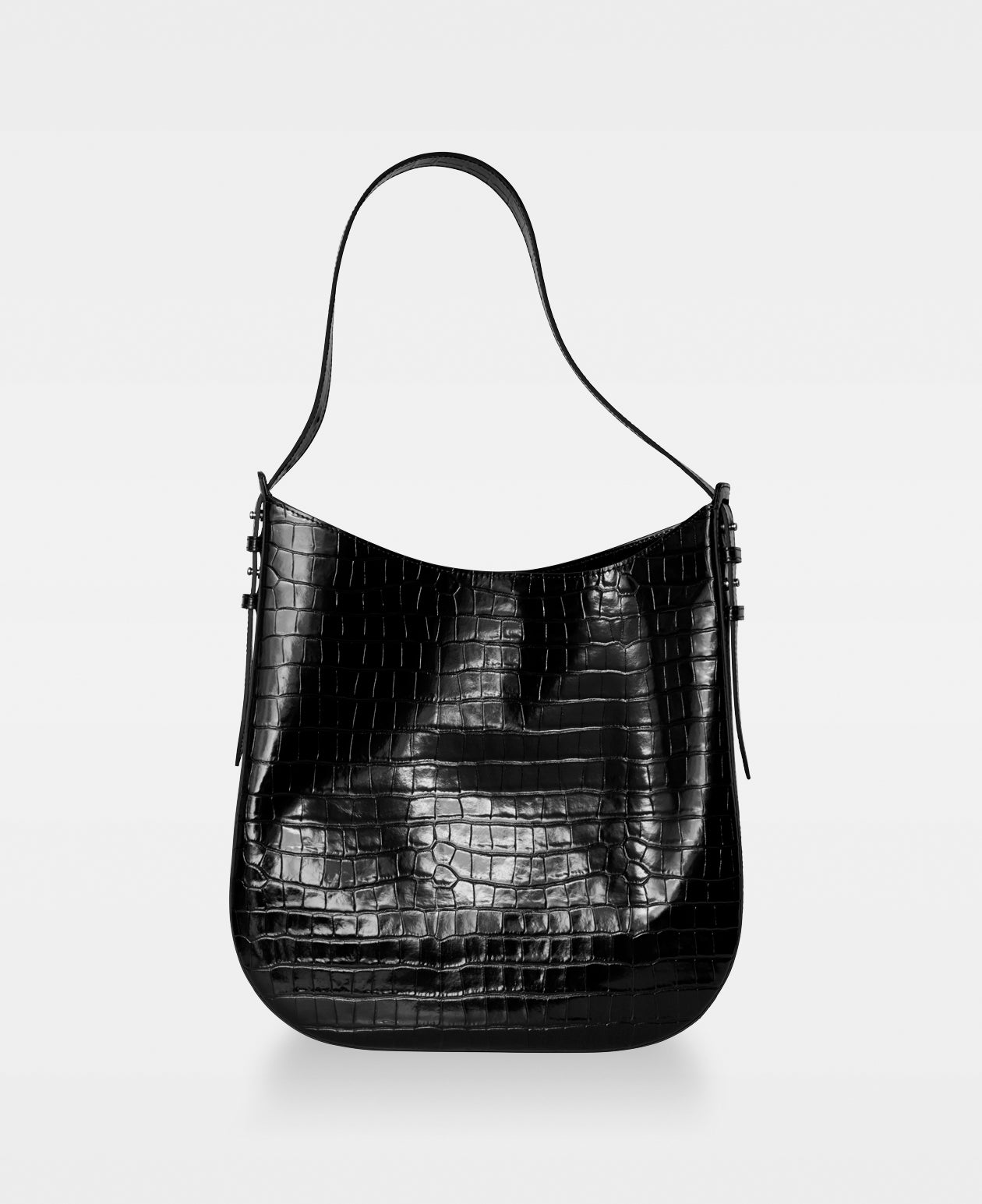 DECADENT COPENHAGEN FARRAH hobo bag Crossbody-väskor Croco Black