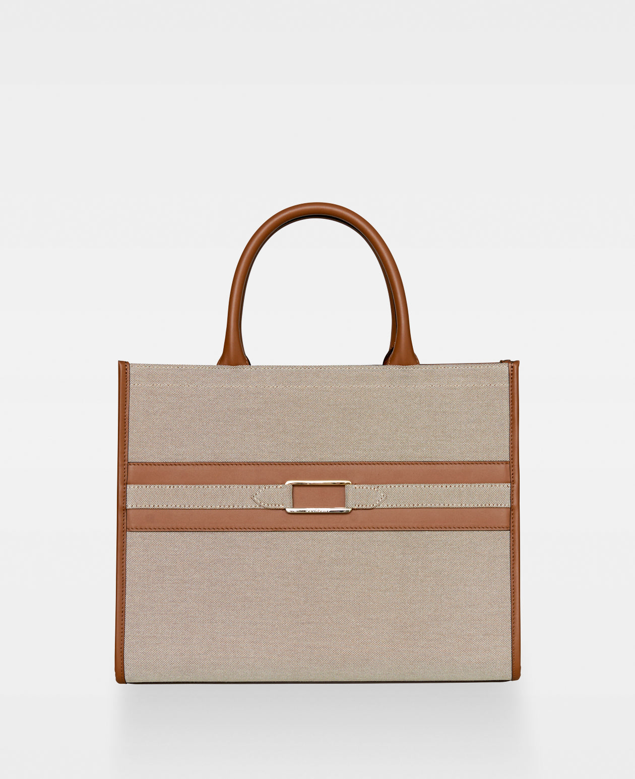 WILLOW canvas tote Cognac