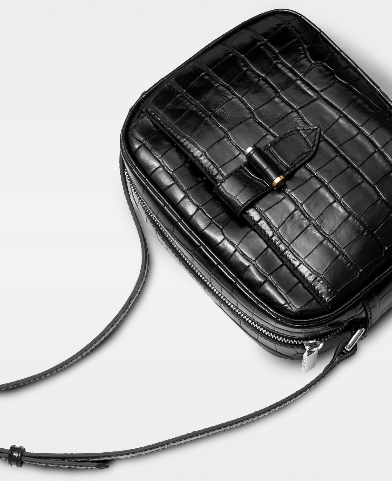 DECADENT COPENHAGEN CARLY crossbody bag Crossbody-väskor Croco Black