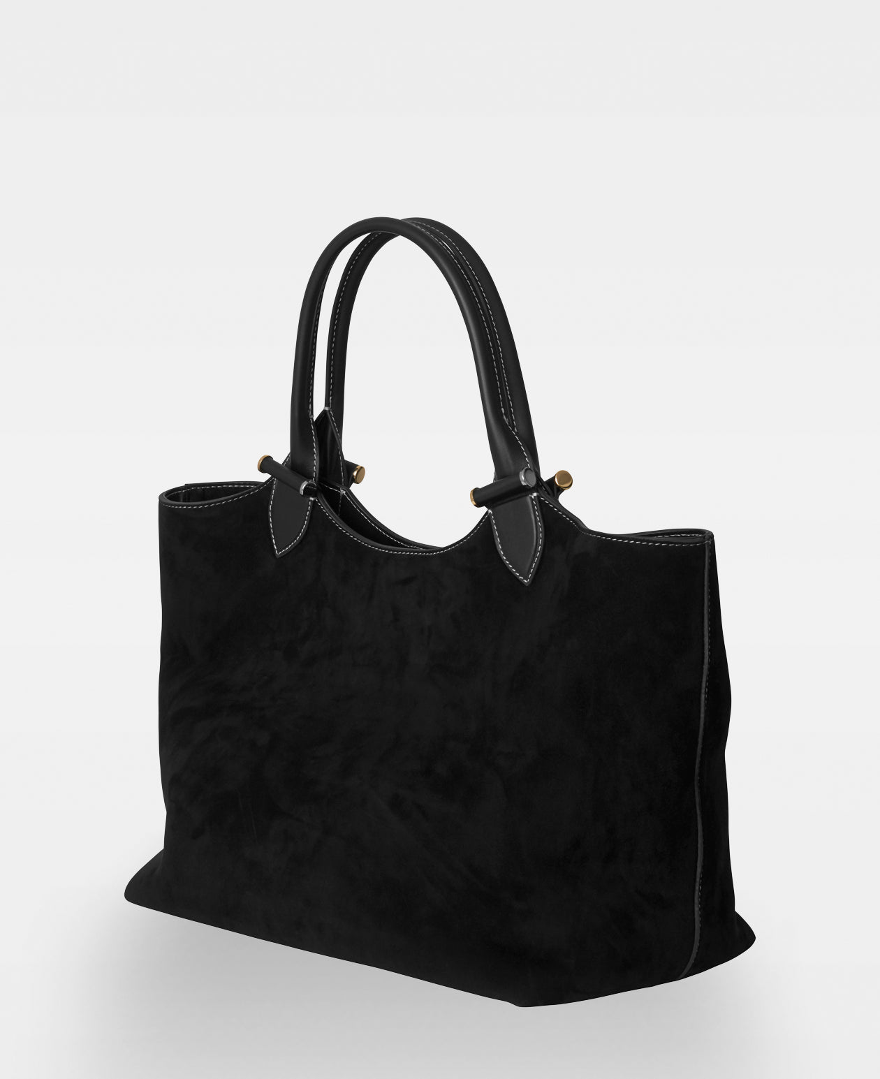 DECADENT COPENHAGEN ELOUISE big tote Toteväskor Suede Black