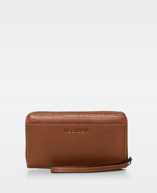 DECADENT COPENHAGEN ERIN zip wallet Plånböcker Cognac 