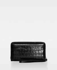 DECADENT COPENHAGEN ERIN zip wallet Plånböcker Croco Black
