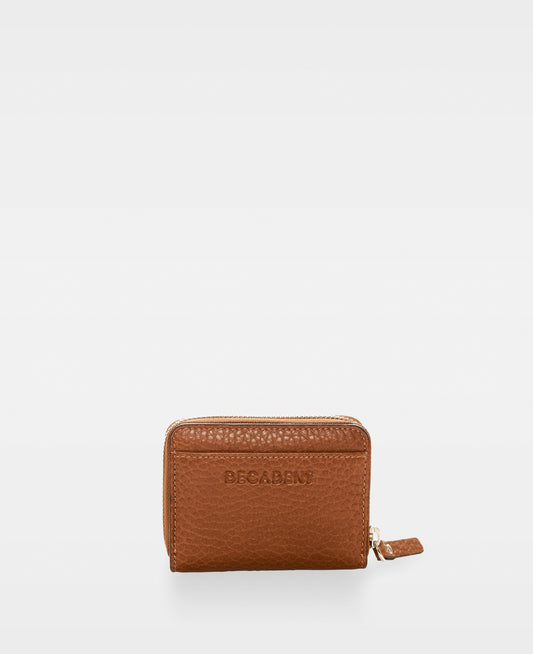 DECADENT COPENHAGEN ESSIE mini zip wallet Plånböcker Cognac 