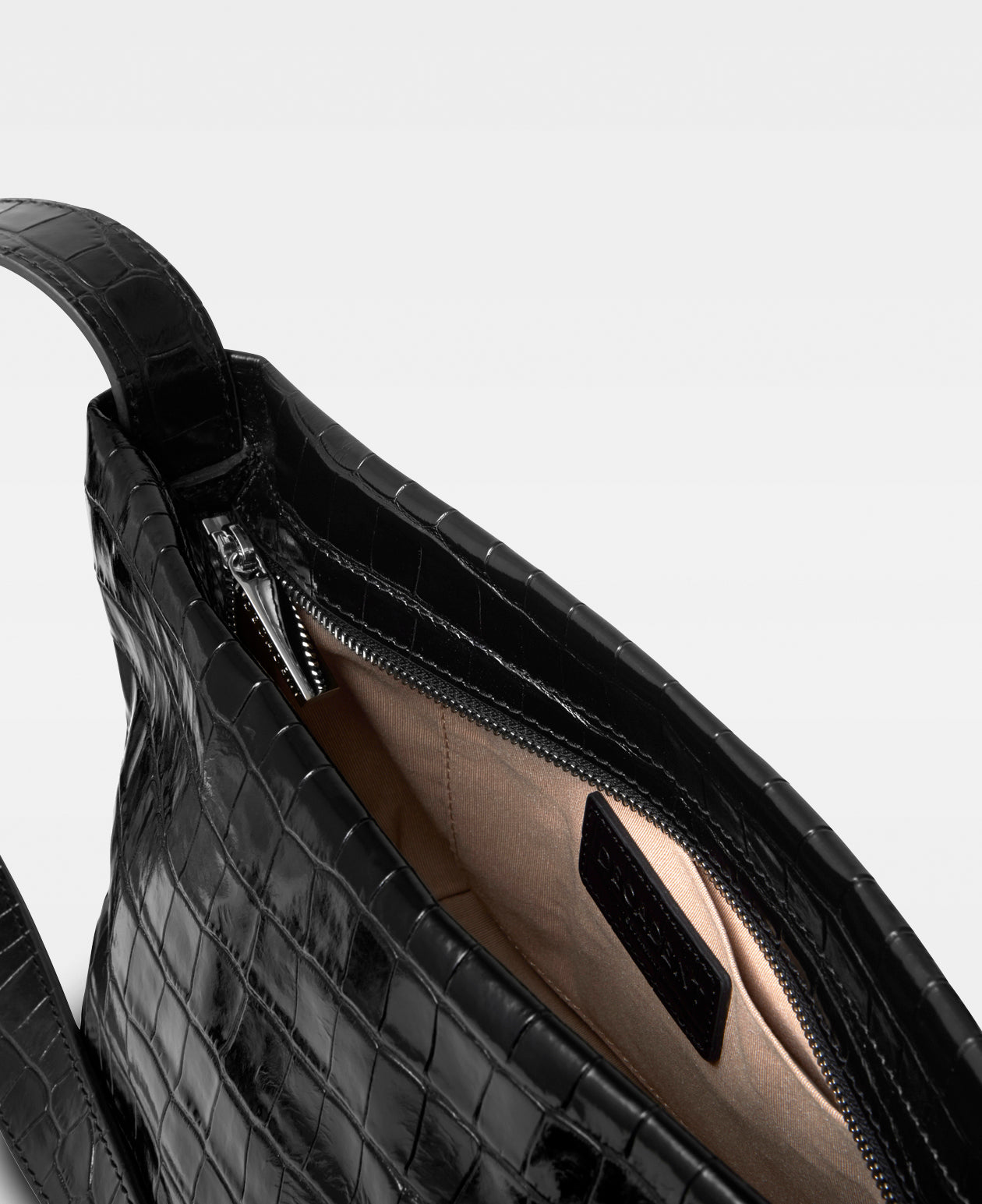 DECADENT COPENHAGEN FEO crossbody bag Crossbody-väskor Croco Black