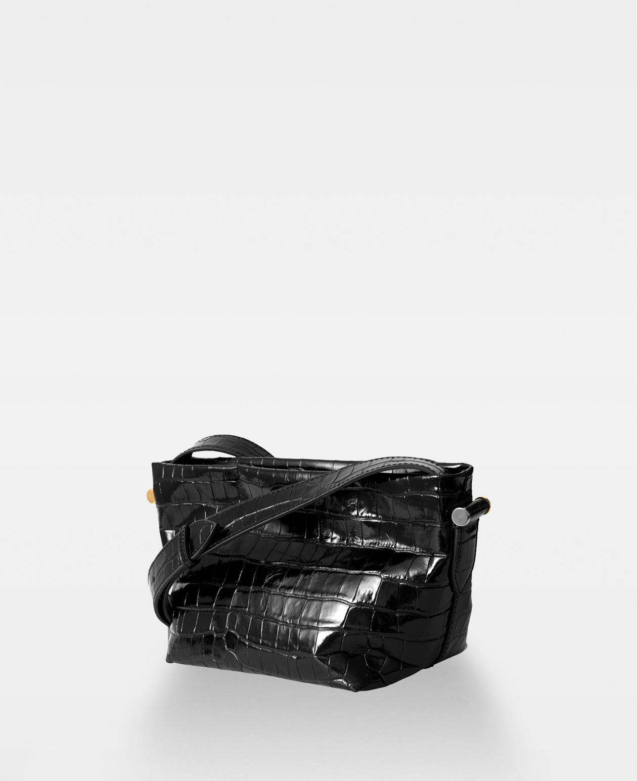 DECADENT COPENHAGEN FEO crossbody bag Crossbody-väskor Croco Black