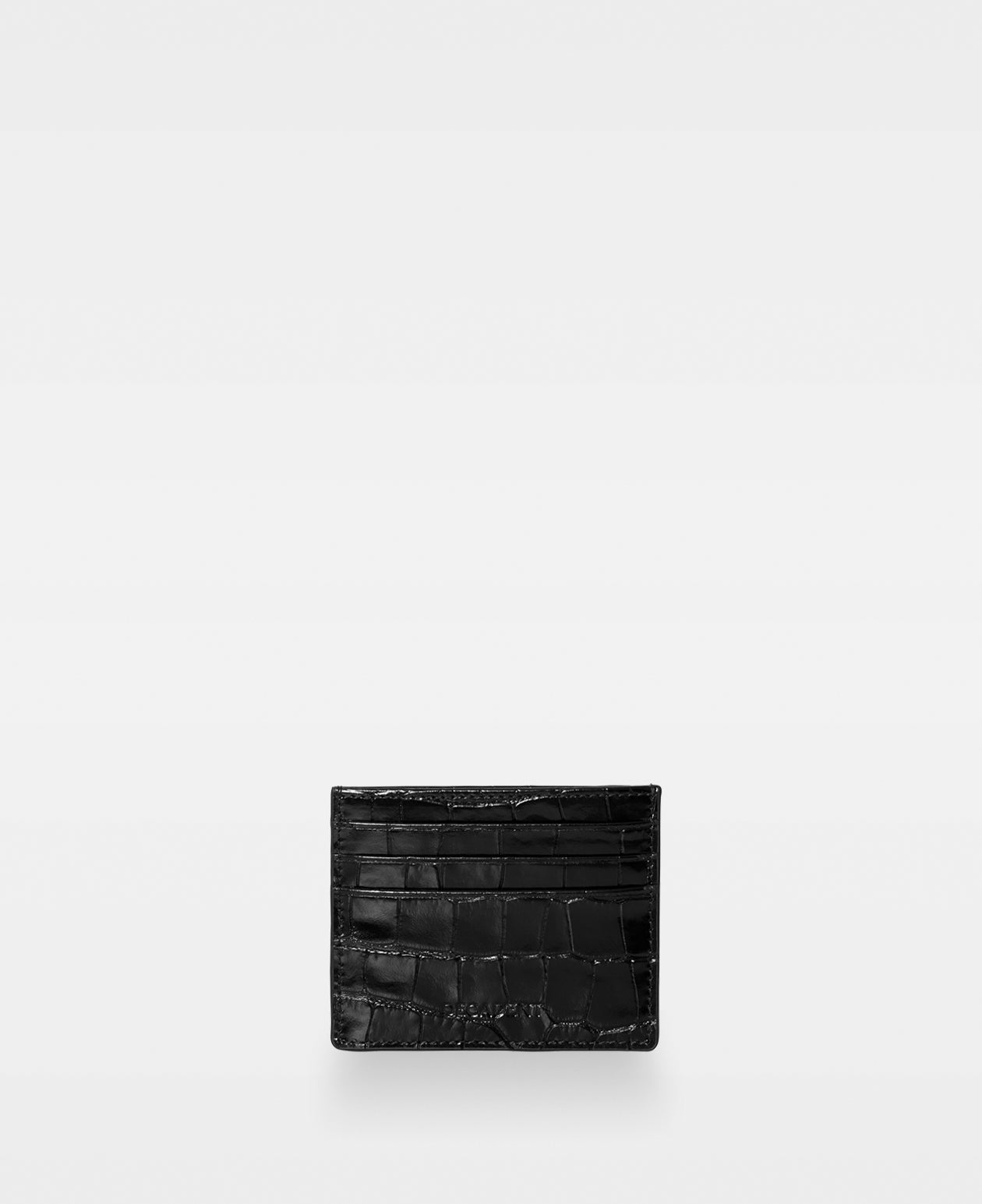 DECADENT COPENHAGEN ISLA card holder Korthållare Croco Black