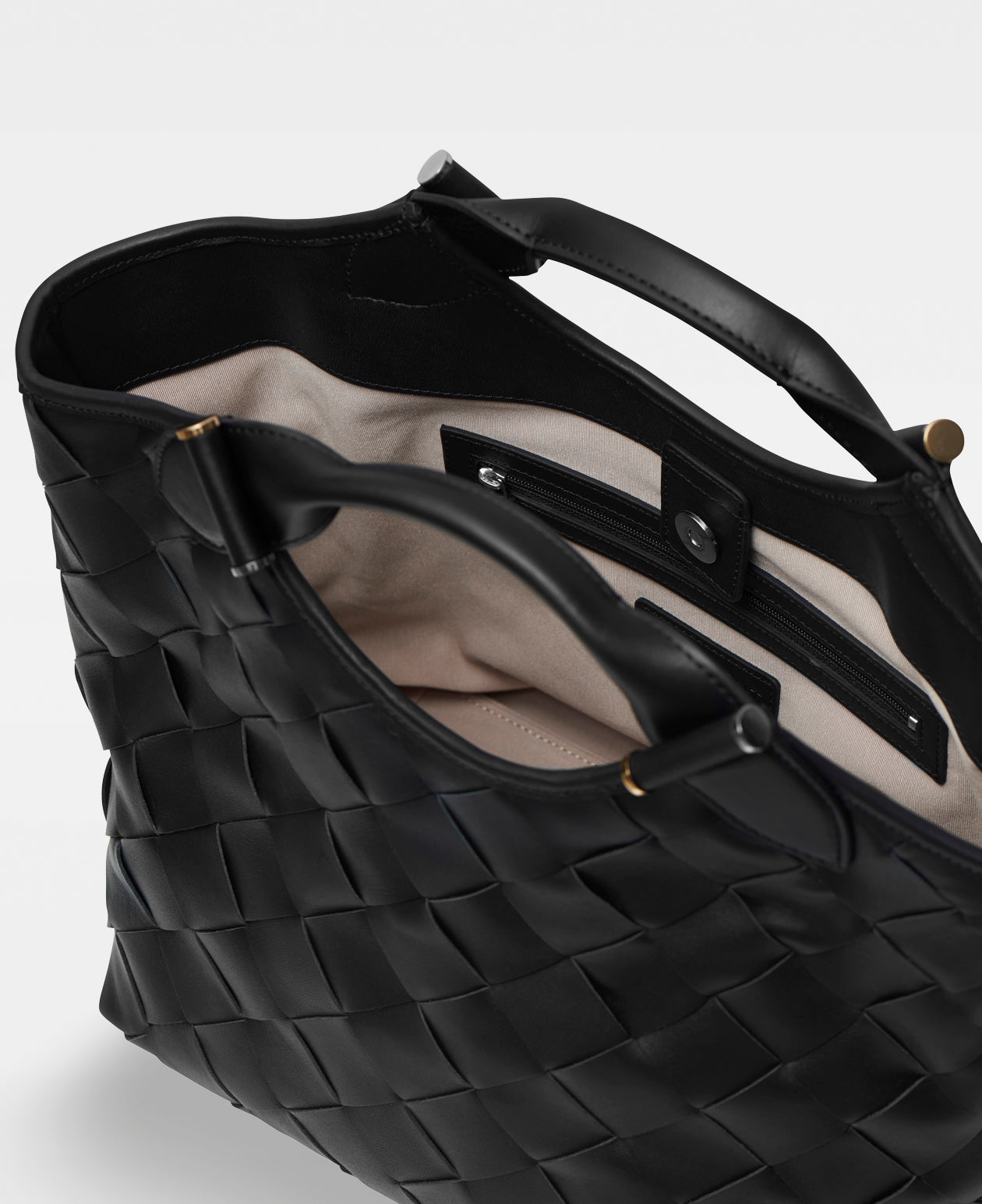 DECADENT COPENHAGEN JESSICA woven tote Toteväskor Black