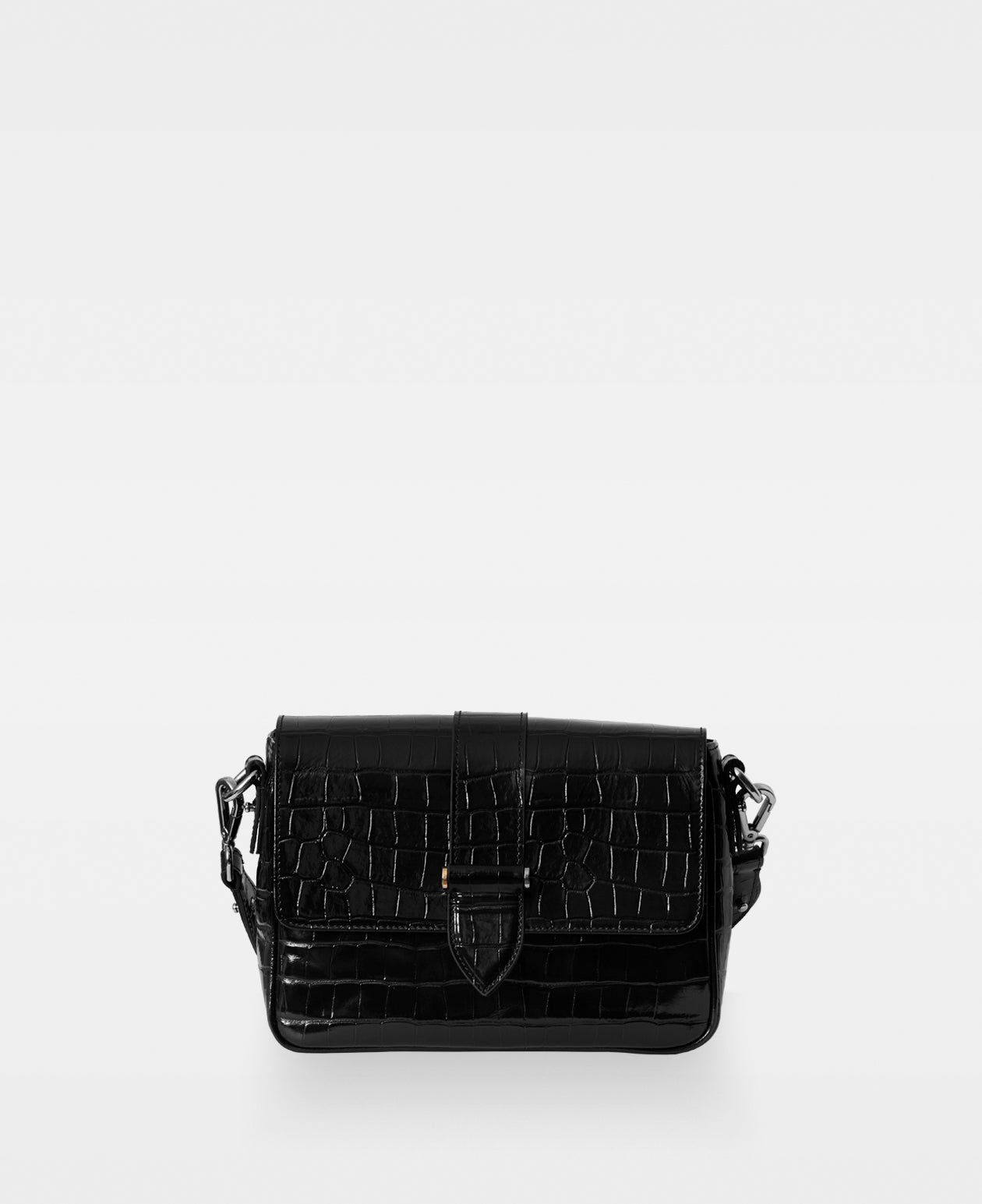 DECADENT COPENHAGEN NICKY crossbody bag Crossbody-väskor Croco Black