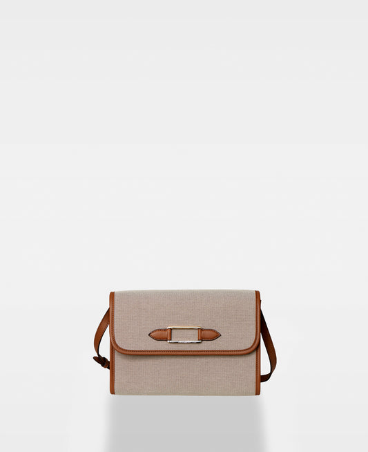 DECADENT COPENHAGEN PATTI canvas clutch Clutchväskor Cognac 