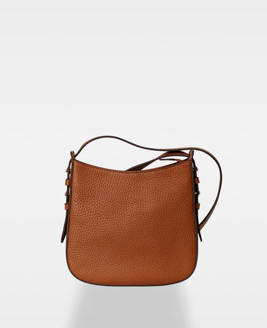 DECADENT COPENHAGEN POPPY small hobo bag Crossbody-väskor Cognac 