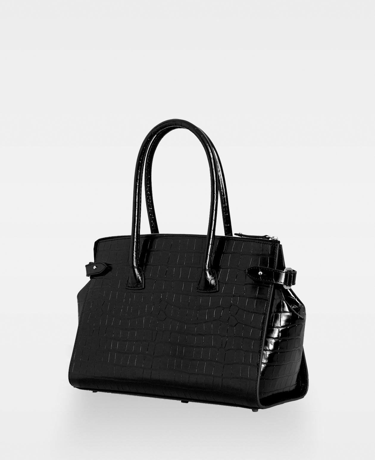 DECADENT COPENHAGEN SCARLET small shopper Shoppingväskor Croco Black