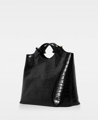 DECADENT COPENHAGEN STELLA big tote Toteväskor Croco Black