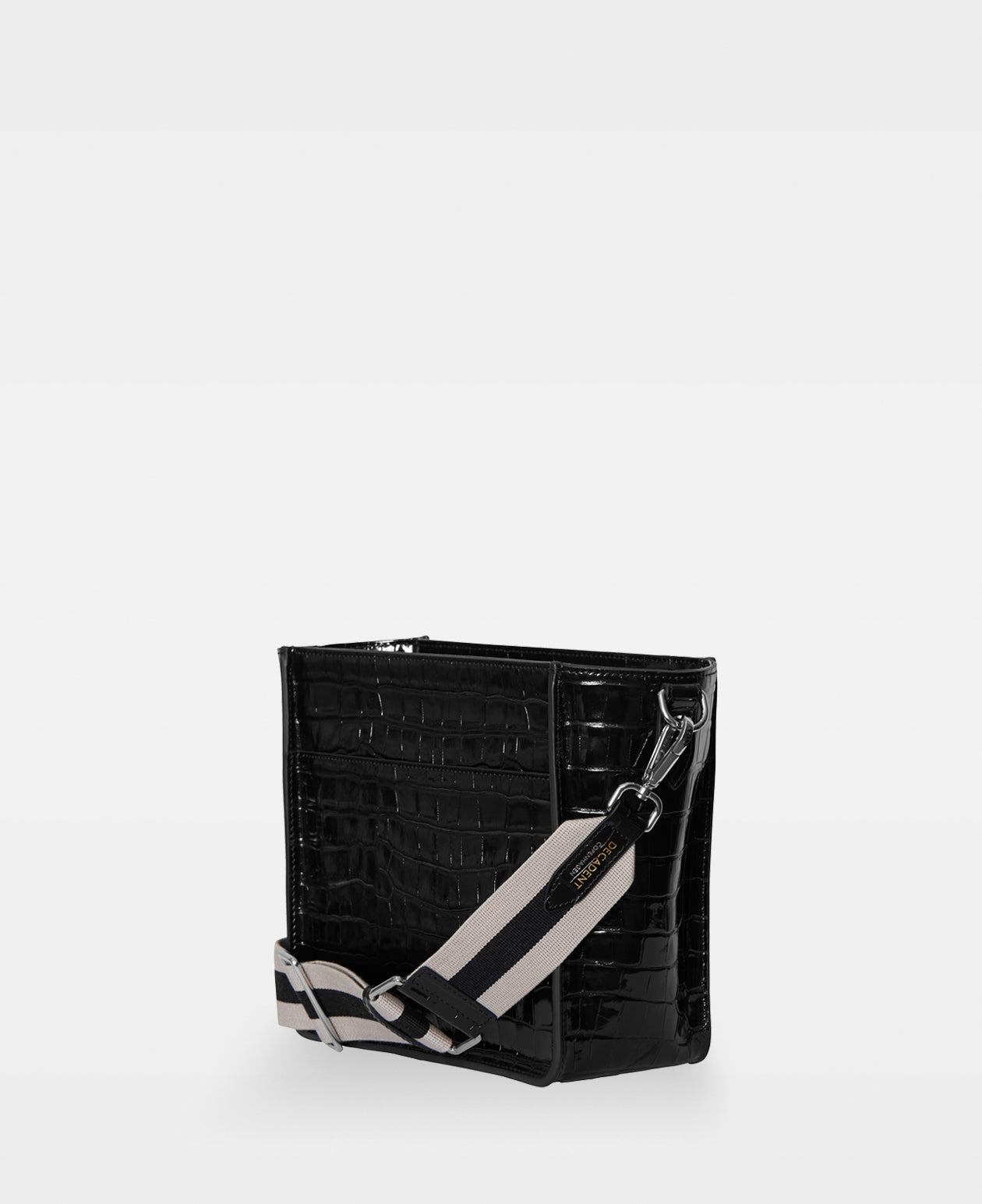 DECADENT COPENHAGEN VIVIAN small bucket bag Axelväskor Croco Black