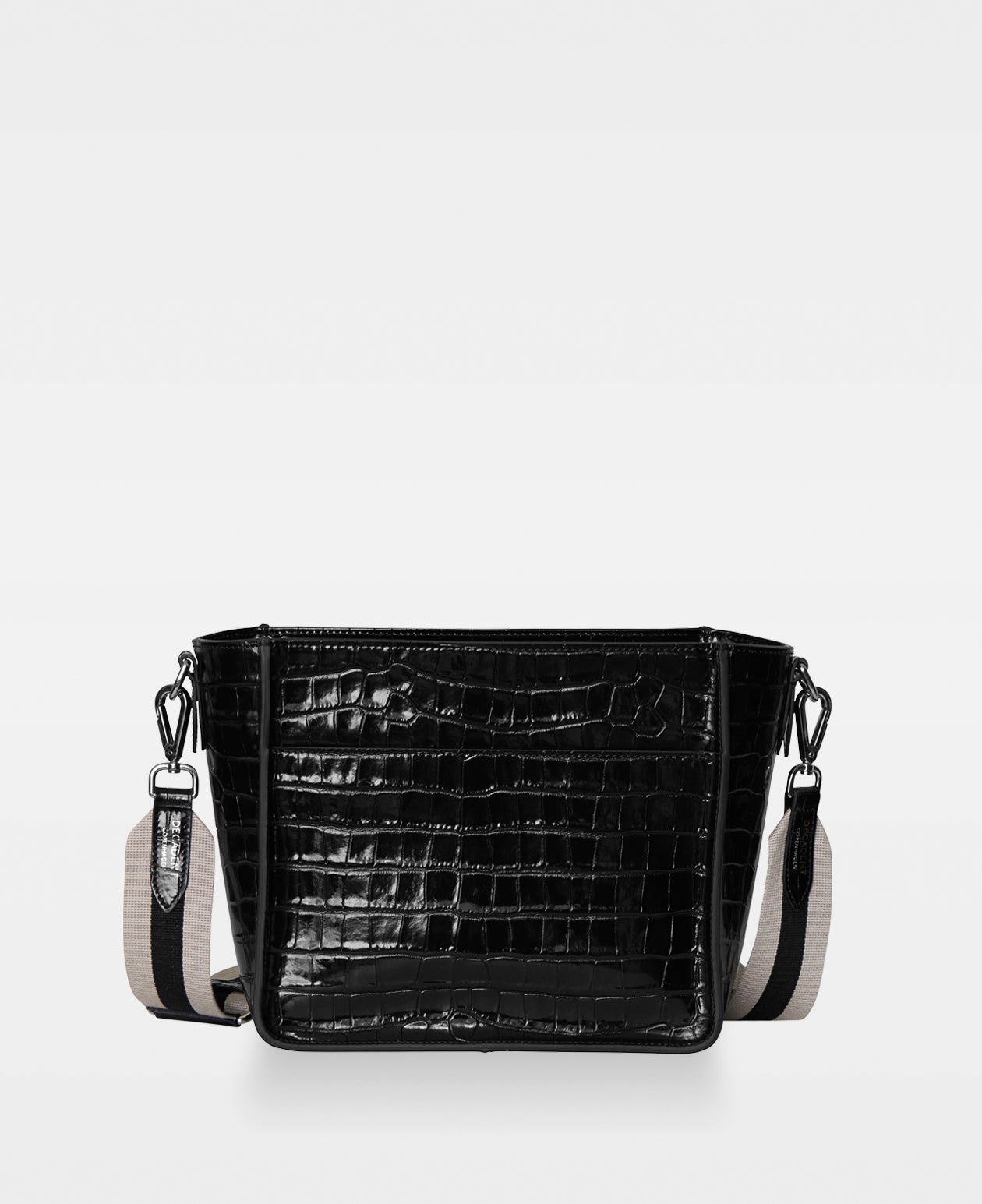 DECADENT COPENHAGEN VIVIAN small bucket bag Axelväskor Croco Black
