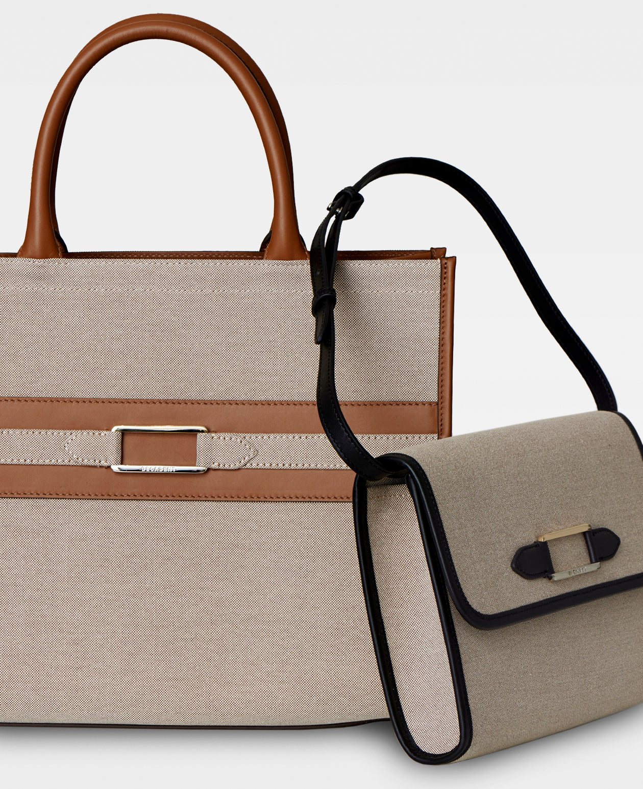 DECADENT COPENHAGEN WILLOW canvas tote Toteväskor Cognac 