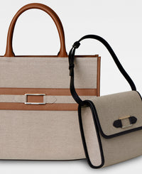 DECADENT COPENHAGEN WILLOW canvas tote Toteväskor Cognac 