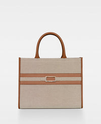 DECADENT COPENHAGEN WILLOW canvas tote Toteväskor Cognac 